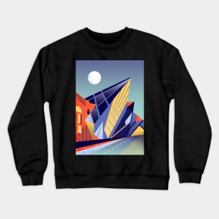 Art Deco Building by Cindy Rose Studio Crewneck Sweatshirt